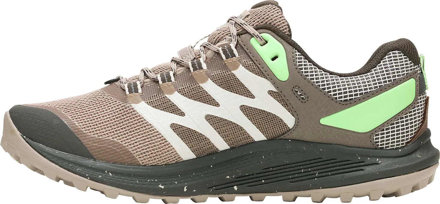Merrell Nova 3 GORE-TEX Mens Trail Running Shoes - Brown Outsole design minimizes slip risk on smooth floors Pace Booster