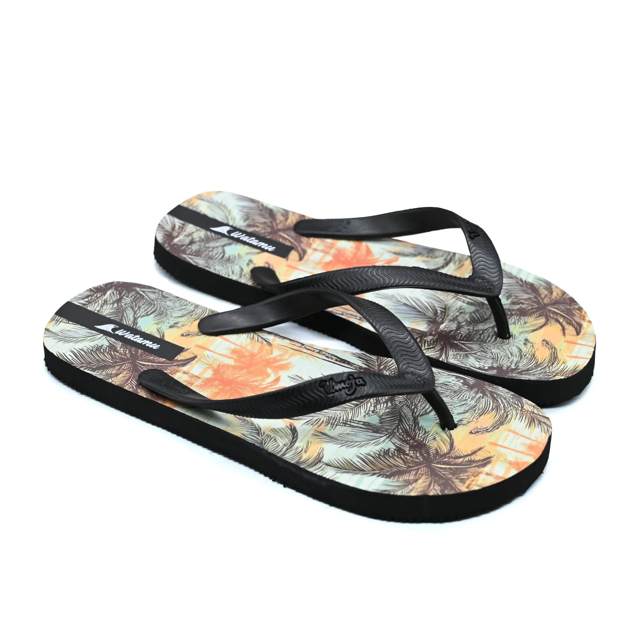 Digital Slippers Men - Tropical Street Run mesh construction