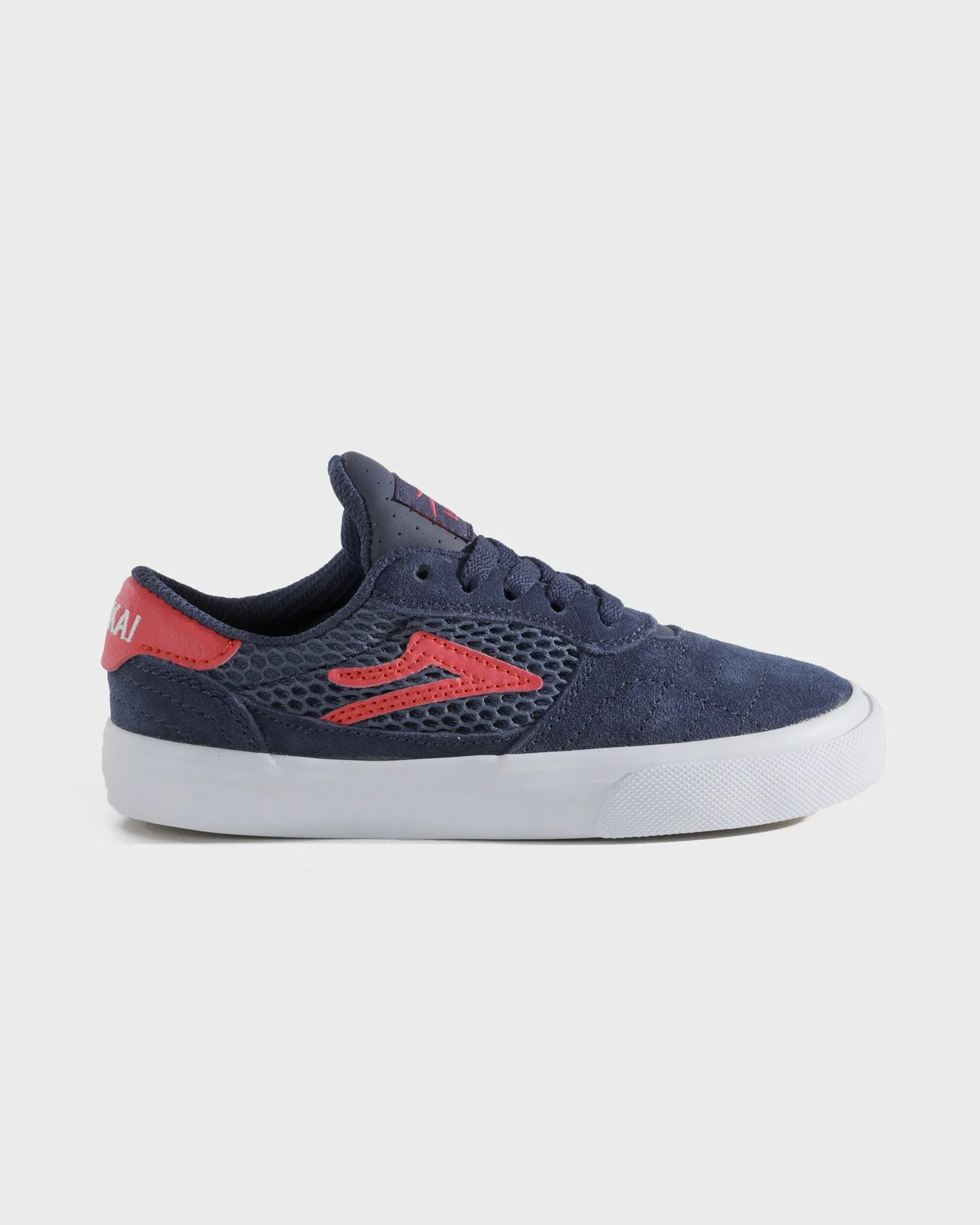 Cambridge Kids - Navy/Red Suede Adjustable Fit