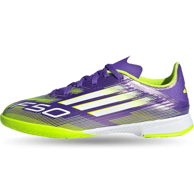 F50 League Youth Indoor Boots - Radiant Blaze Pack (JH7750) solid - color shoes