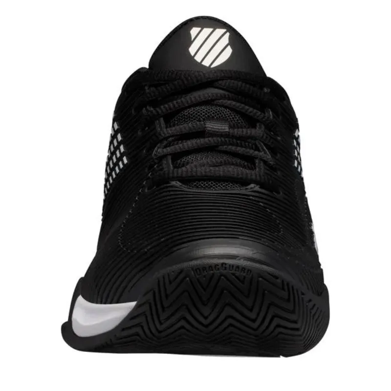 K Swiss Hypercourt Supreme AC Tennis Shoes - Black / White Exercise Ready Foot alignment