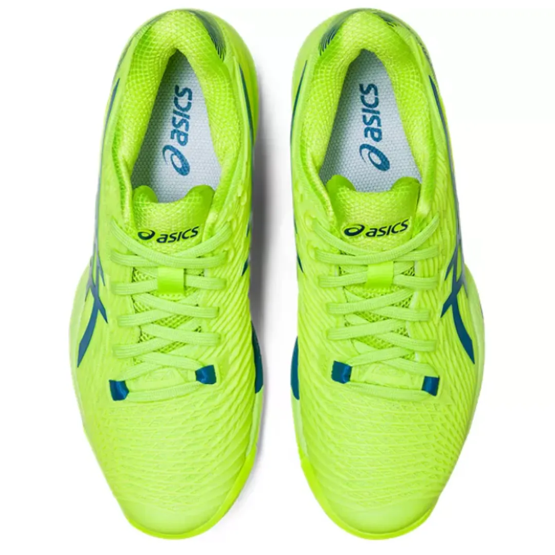 Foot Freedom Active Flex Asics Solution Speed FF 2 Women Tennis Shoes - Hazard Green/Reborn Blue