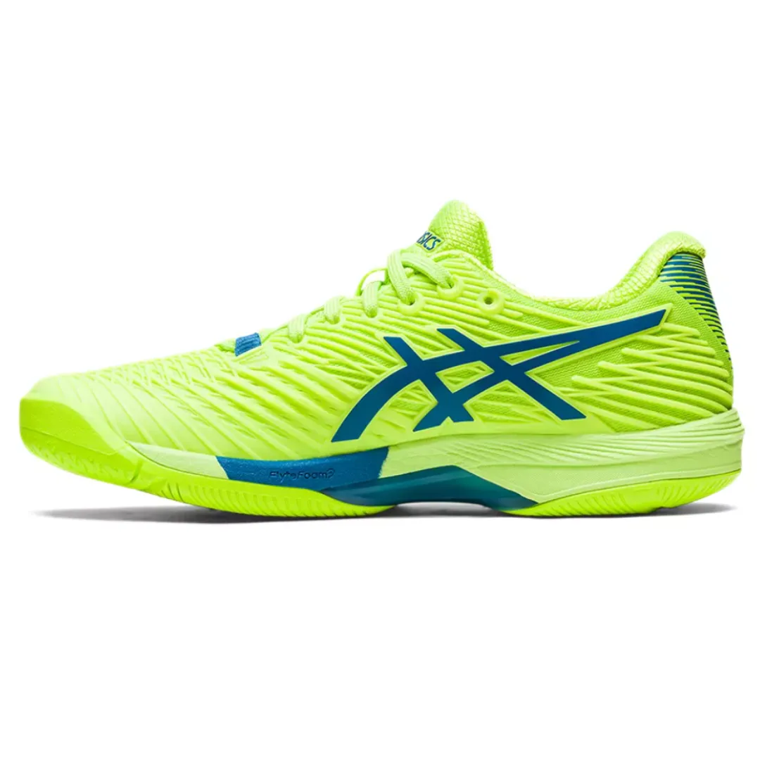 Travel Wear Asics Solution Speed FF 2 Women Tennis Shoes - Hazard Green/Reborn Blue