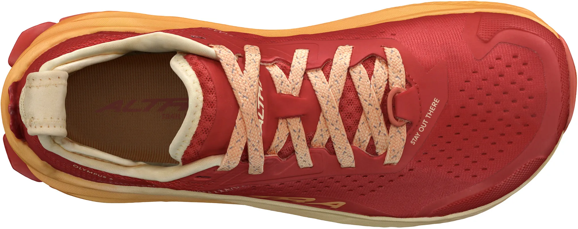 Altra Olympus 6 Womens Trail Running Shoes - Red Anti Friction