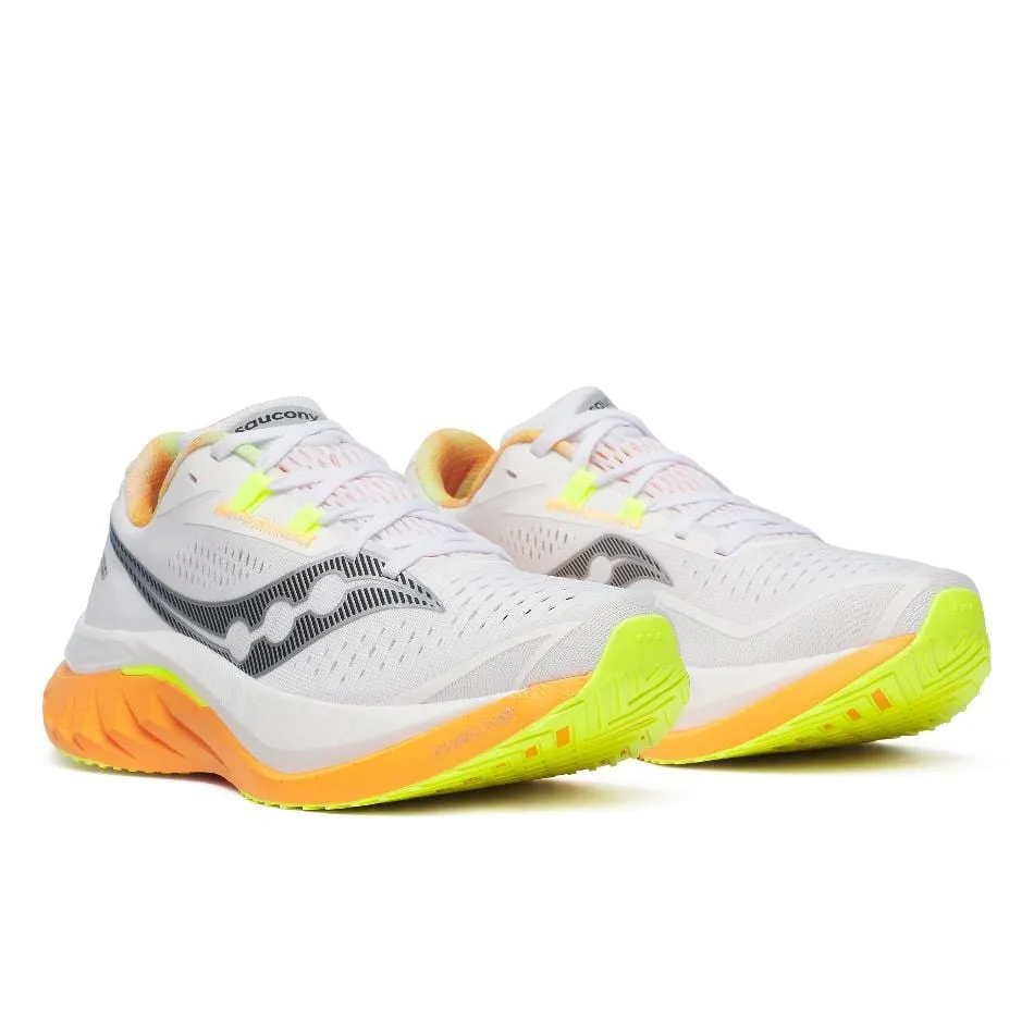 running for health Saucony Men's Endorphin Speed 4 Running Shoes in White/Peel SS25