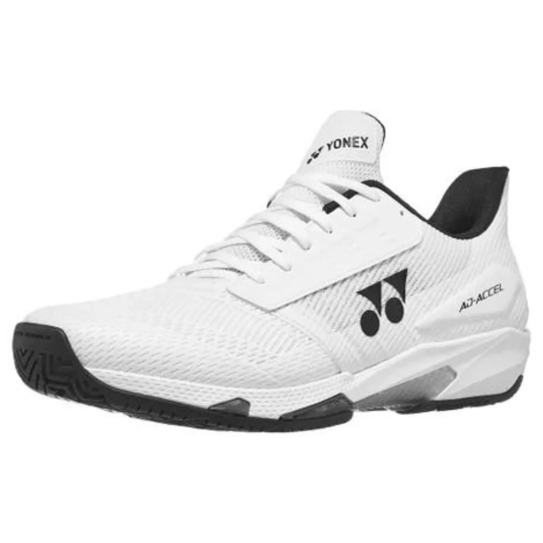 Yonex AD Accel All Court 2024 Mens Tennis Shoes -White/Black Fitness Motion
