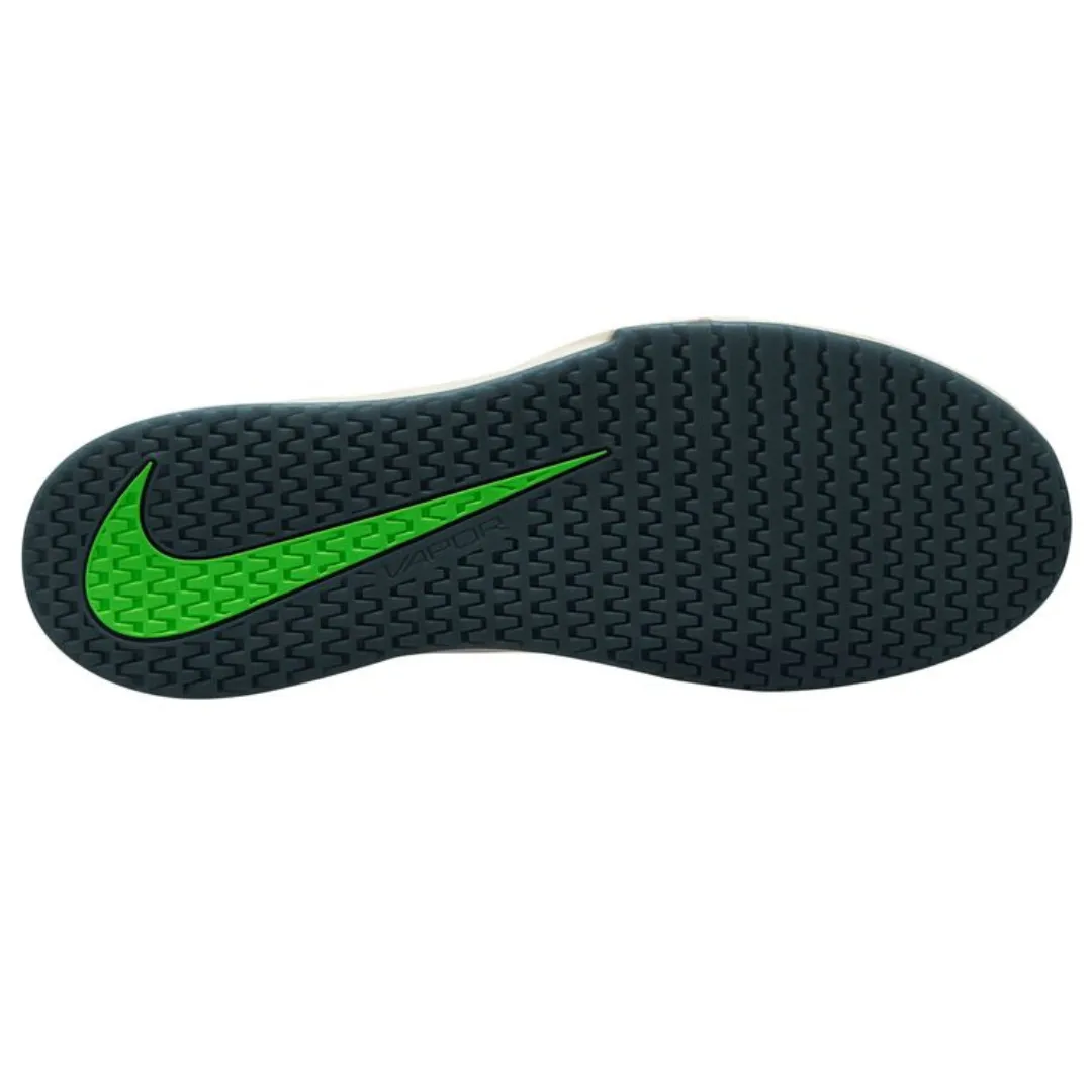 Nike Court Vapor Lite 2 White Green Strike - Deep Jungle Men's Hard Court Tennis Shoes Stretch upper Outdoor Walk