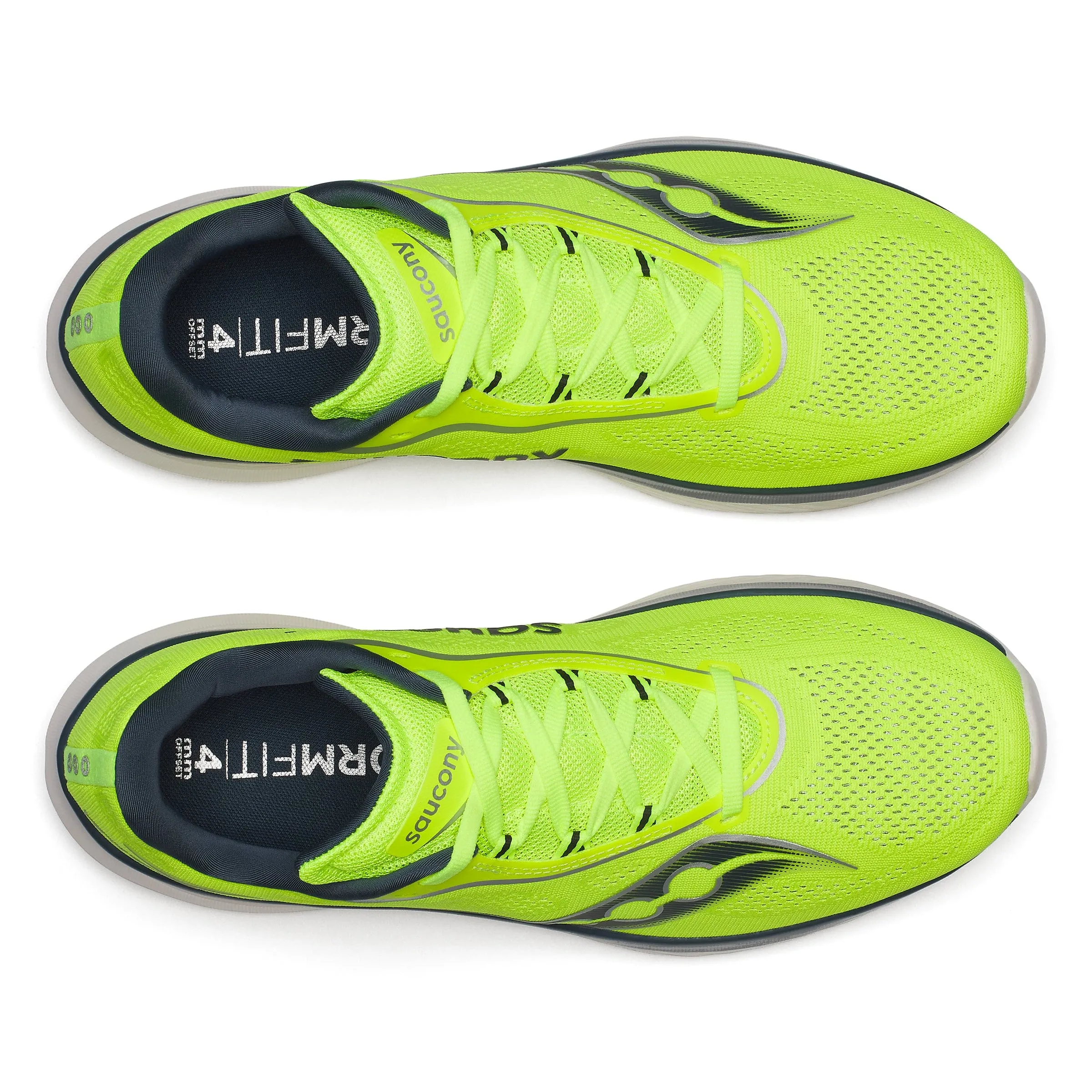Saucony Kinvara 15 Men's Running Shoes Citron/Navy AW24 flat - foot support shoes