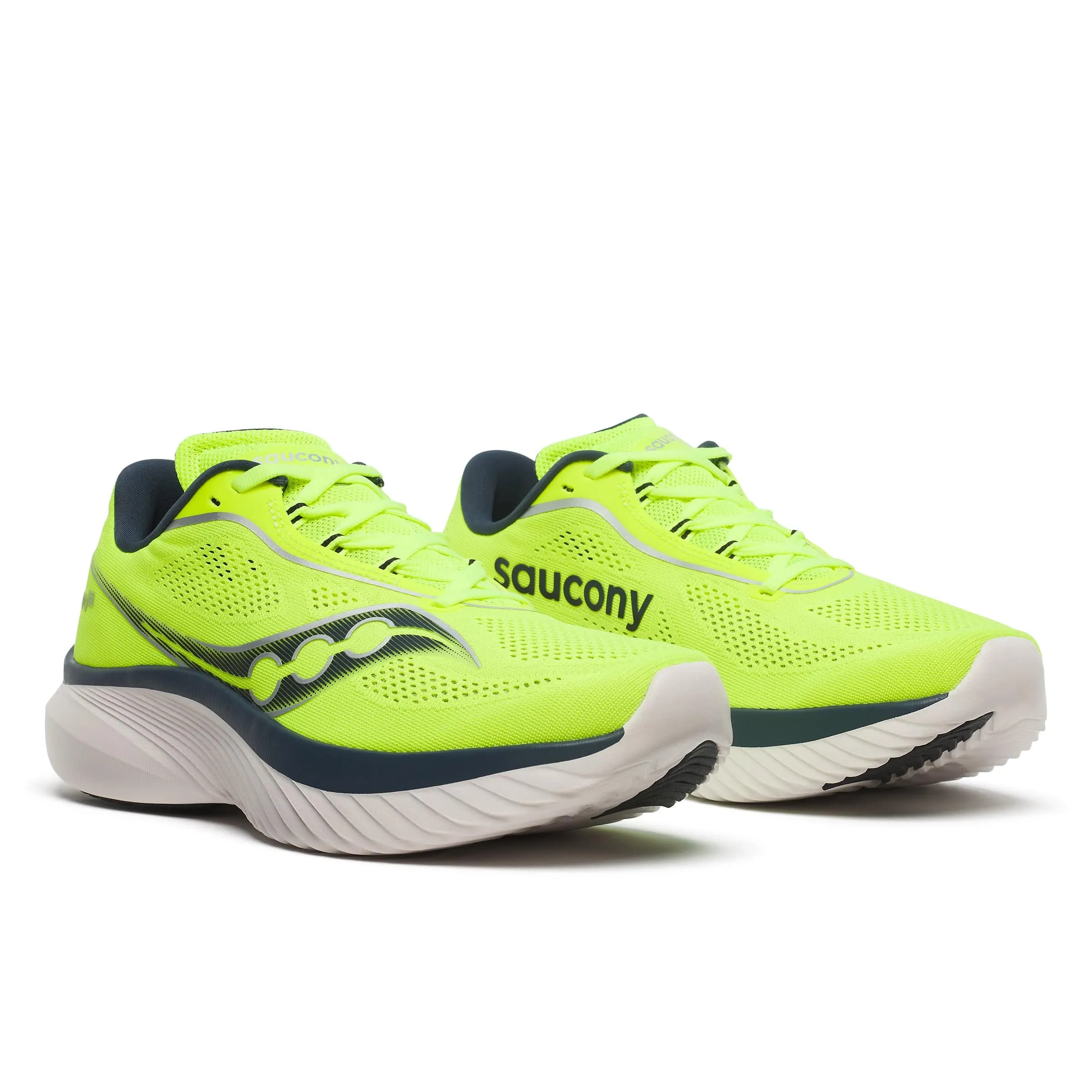 Saucony Kinvara 15 Men's Running Shoes Citron/Navy AW24 year - round use