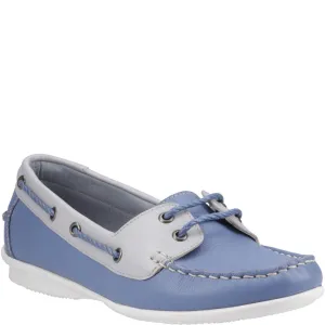Blue Irene Boat Shoes Open Step