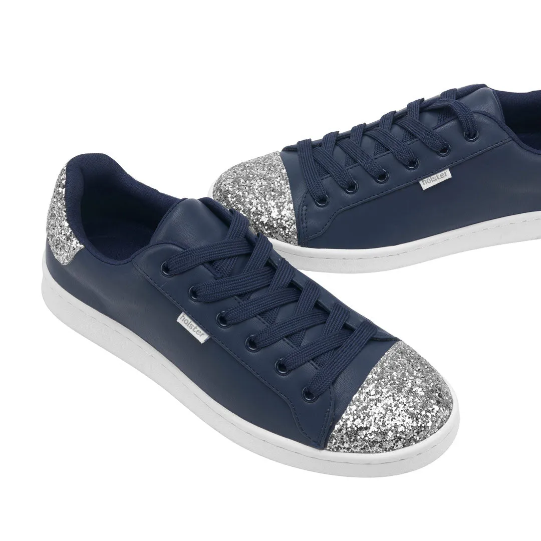 Long Comfort synthetic leather Stardust - Navy