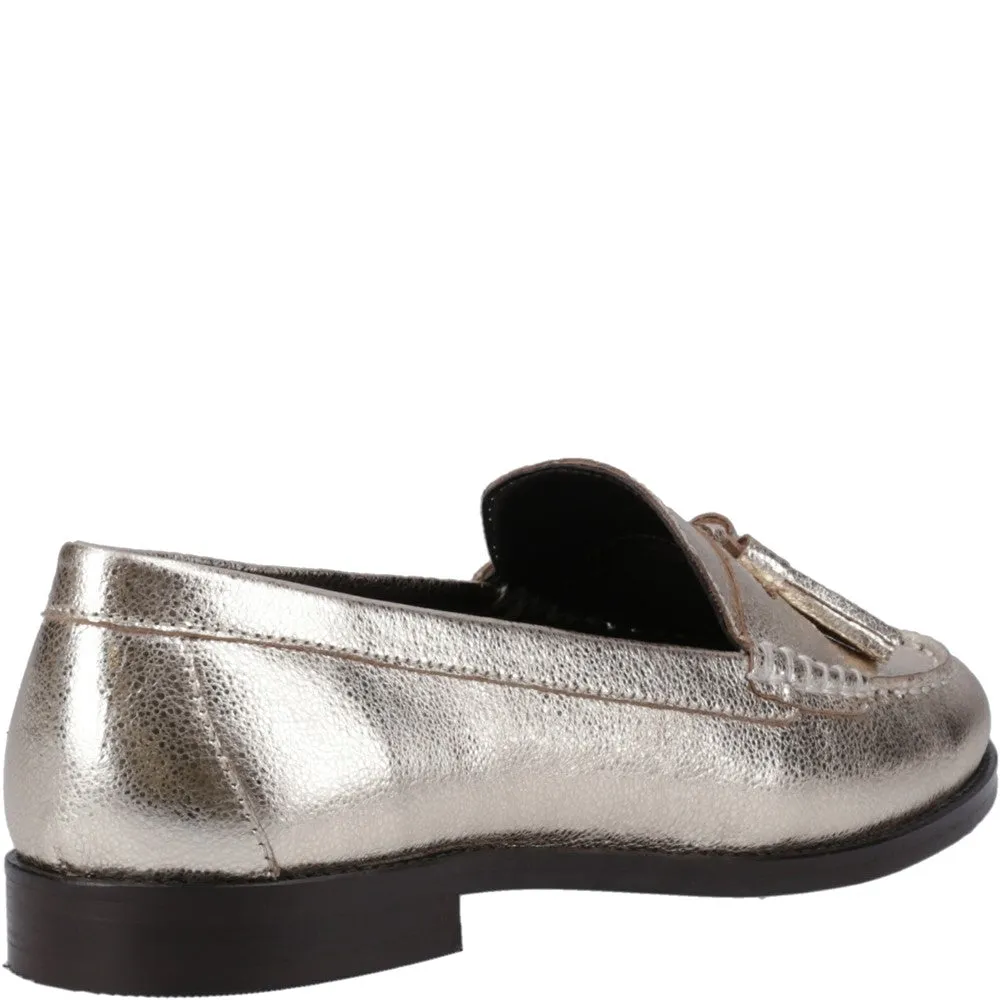 Coffee Path Versatile Fit Gold Connie Tassel Loafers