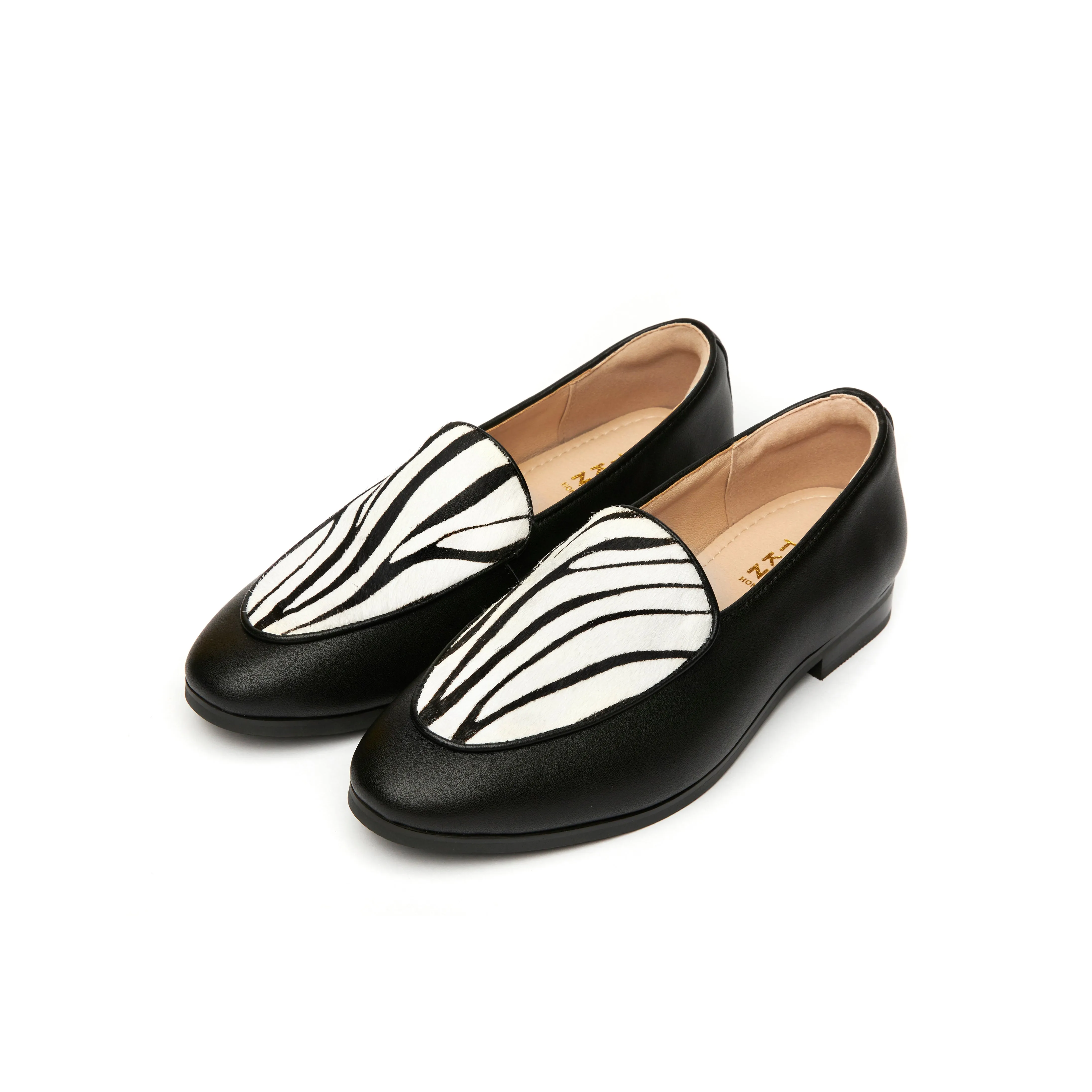 Kebra Loafers - Black (BLK) Flat Ease Burnished Finish