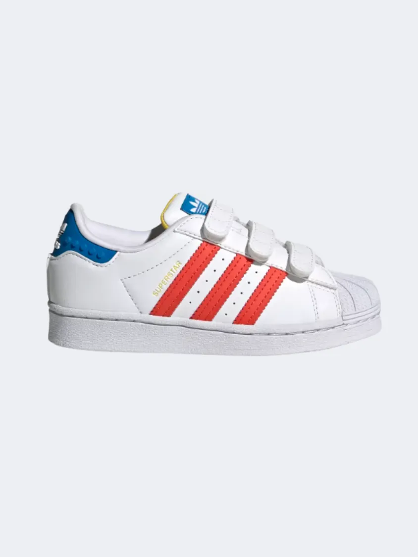Early Jog Easy Flow Adidas SUPERSTAR X PS-BOYS ORIGINAL shoes White / Pantone