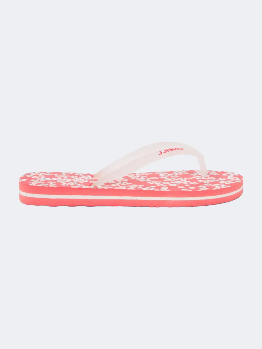 Oneill Profile Graphic Girls Beach Slippers Pink photo shoot