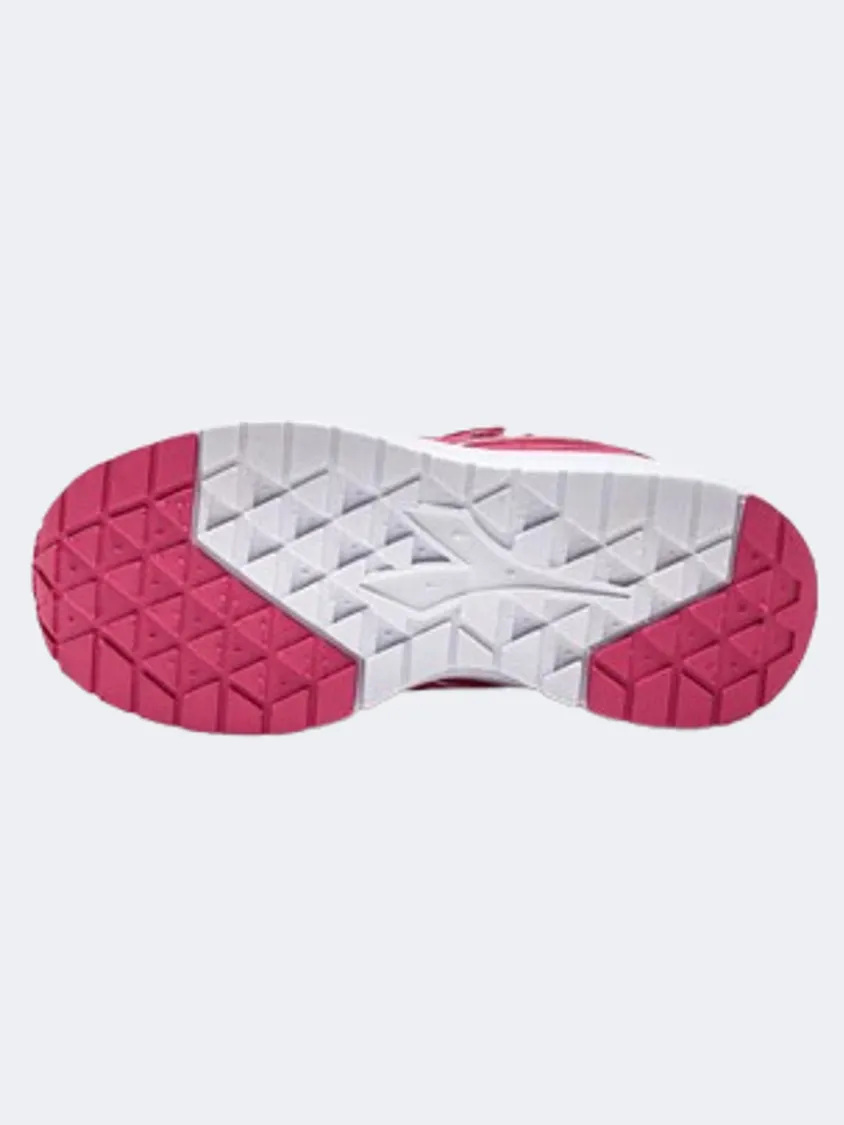 Diadora Falcon Sl V 4 Ps-Girls Running Shoes Black/Rasberry Lightweight Design