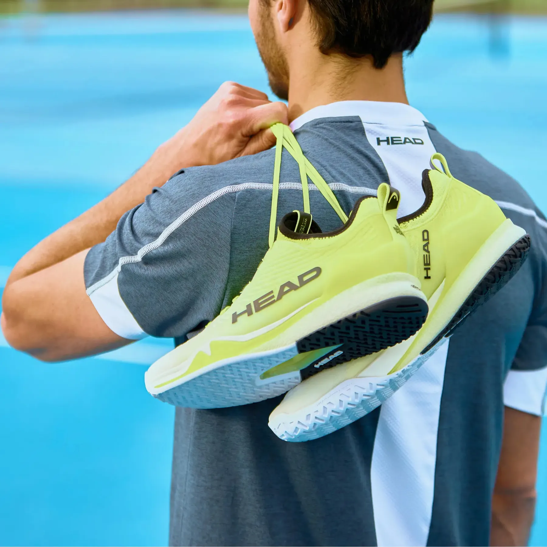 Head Endure Pro Men Tennis Shoes - Yellow/White fitness gear