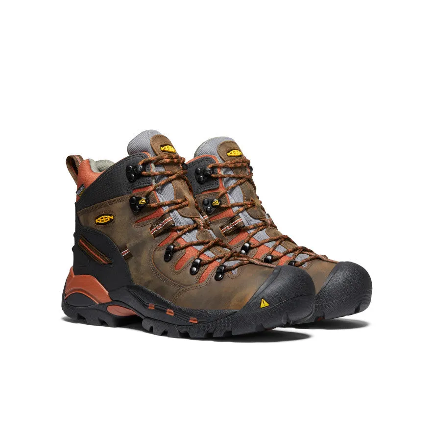 Men's Pittsburgh 6" Waterproof Boot (Soft Toe)  |  Cascade Brown/Bombay Brown Joint Friendly