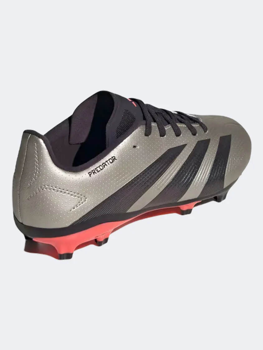 inline skating boots Adidas Predator League Fg Kids Football Shoes Platinum/Black/Turbo