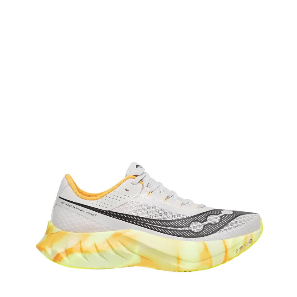 city shoes Simple Designs Saucony Men's Endorphin Pro 4 Running Shoes in Fog/Peel SS25