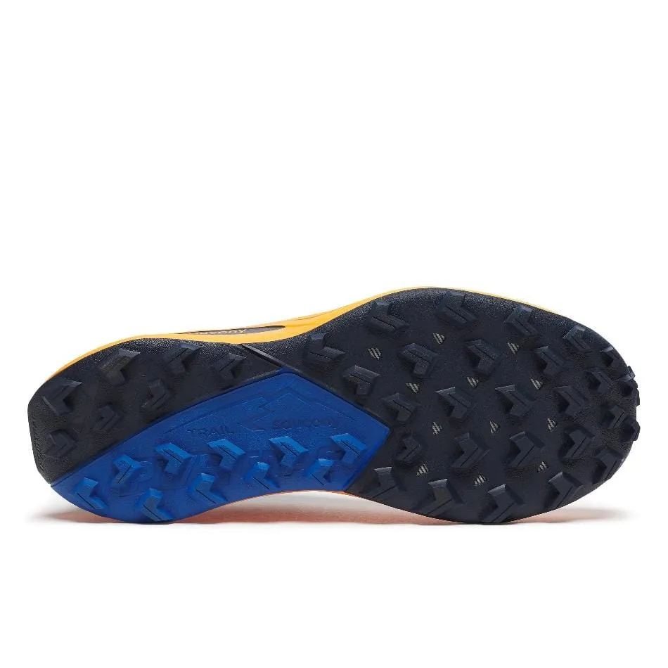Saucony Men's Peregrine 15 Running Shoes in Peel/Navy SS25 Quick-Dry foam sole shoe trait