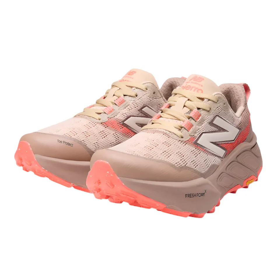 Value - for - money easy - to - wear shoes New Balance Women's Hierro v9 Trail Running Shoes in Desert Clay/Earth Shadow/Urgent Red AW25