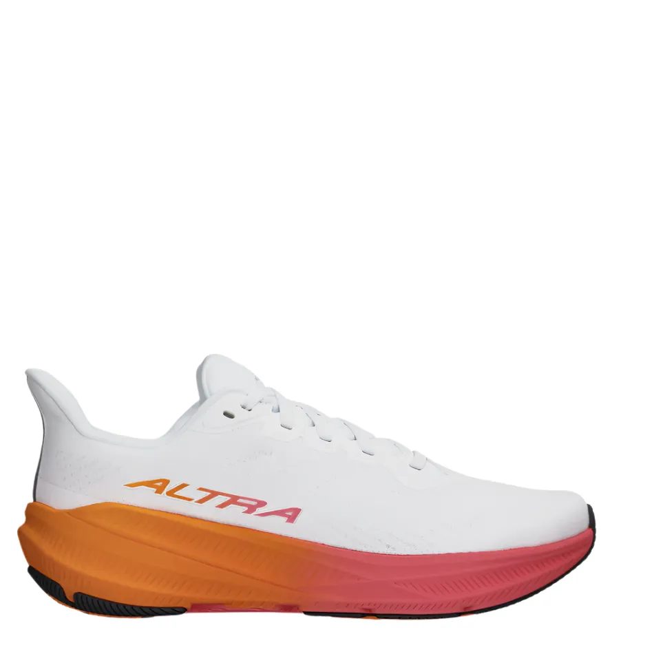 Altra Women's Experience Flow 2 Running Shoes in White/Orange AW25 high - traction shoes