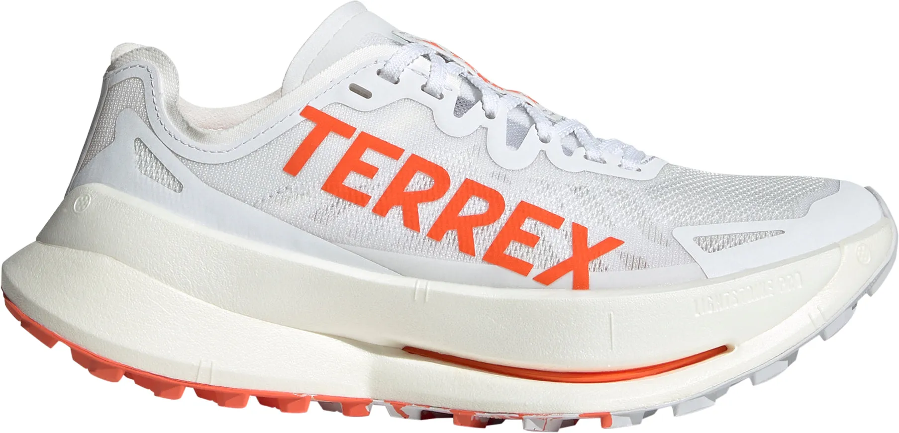 Heel Cushion Muscle Focus adidas Terrex Agravic Speed Ultra Womens Trail Running Shoes - White