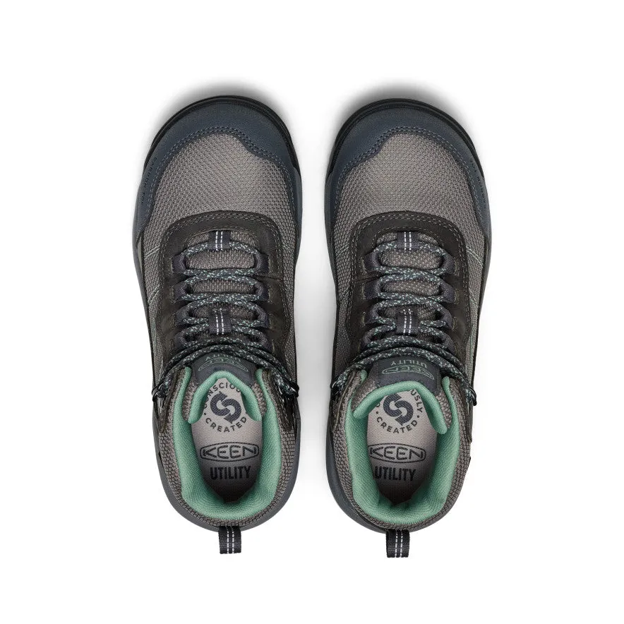 Foam Base Women's Skokie Waterproof Work Boot (Carbon Toe)  |  Magnet/Black