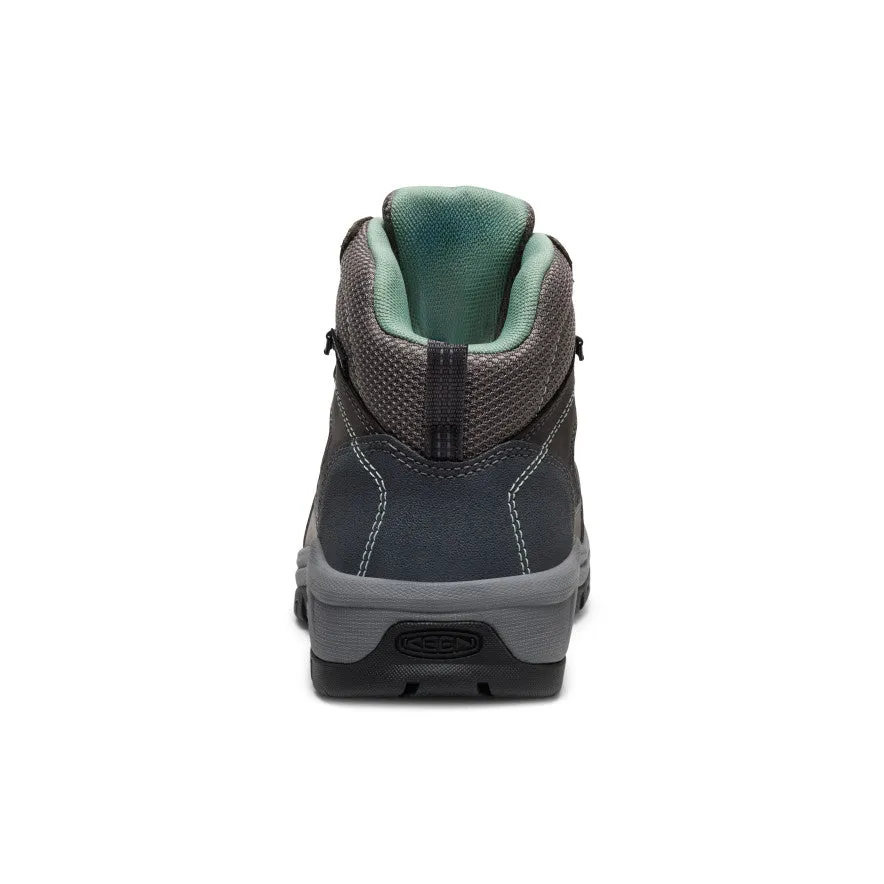 Women's Skokie Waterproof Work Boot (Carbon Toe)  |  Magnet/Black Palm Base Road Long
