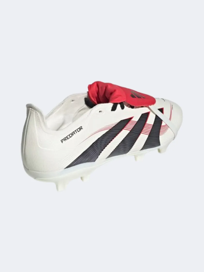 Adidas Predator League Fold Over Tongue Men Football Shoes White/Black/Ruby Toddler-size kids' shoes cross country boots