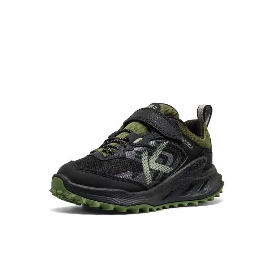 Little Kids' Zionic Waterproof Shoe  |  Black/Bronze Green Rebound Tech