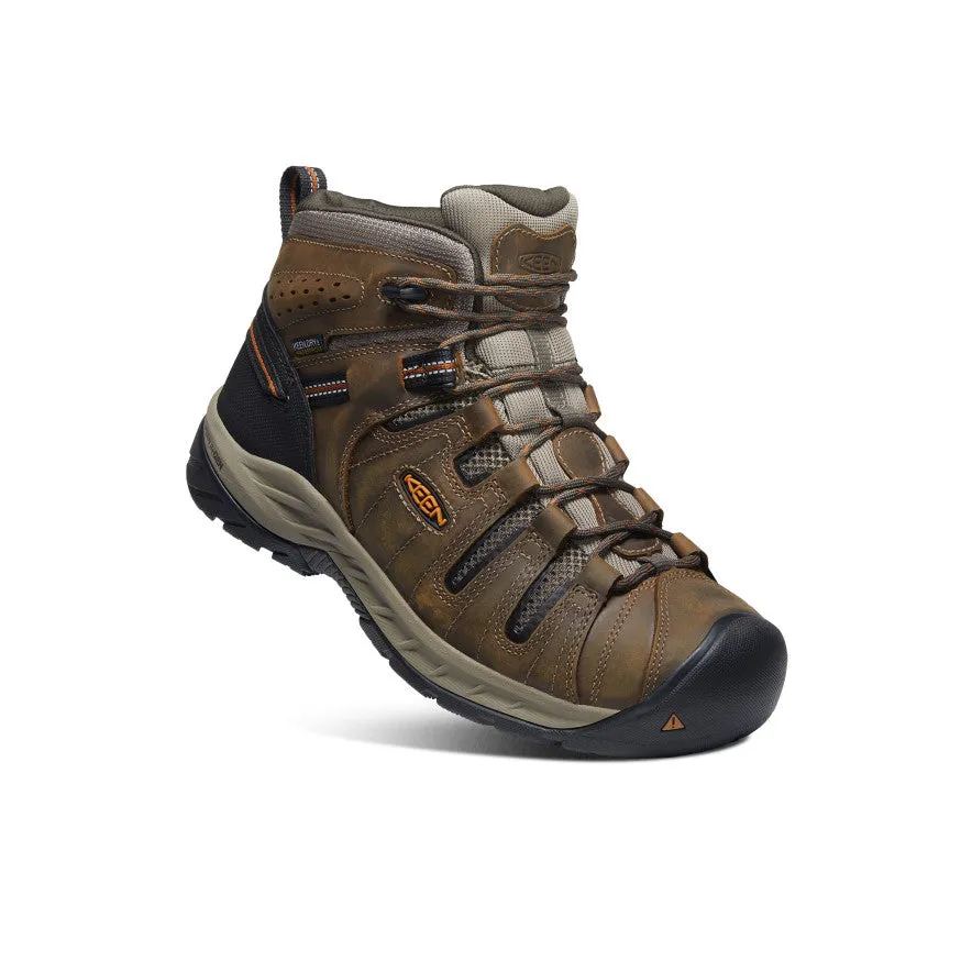 Men's Flint II Waterproof Mid (Soft Toe)  |  Black Olive/Brindle Light stability Compact Design