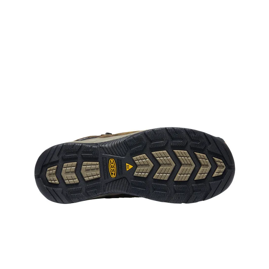 Daily Jogging Toe box allows natural toe spread without compression Men's Flint II Waterproof Mid (Soft Toe)  |  Black Olive/Brindle