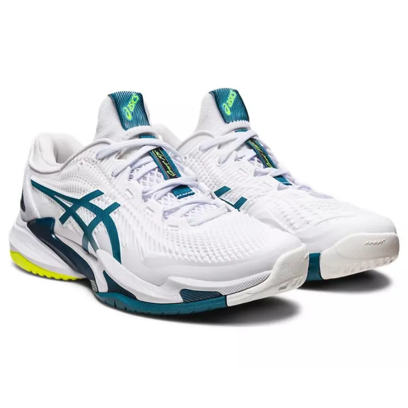 casual users Asics Court FF 3 Mens Tennis Shoes - White / Gris Blue