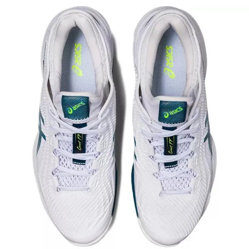 Sport Utility Minimal Look Asics Court FF 3 Mens Tennis Shoes - White / Gris Blue