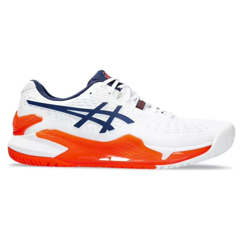 High Quality Asics Gel Resolution 9 White Blue Expance Men Tennis Shoes