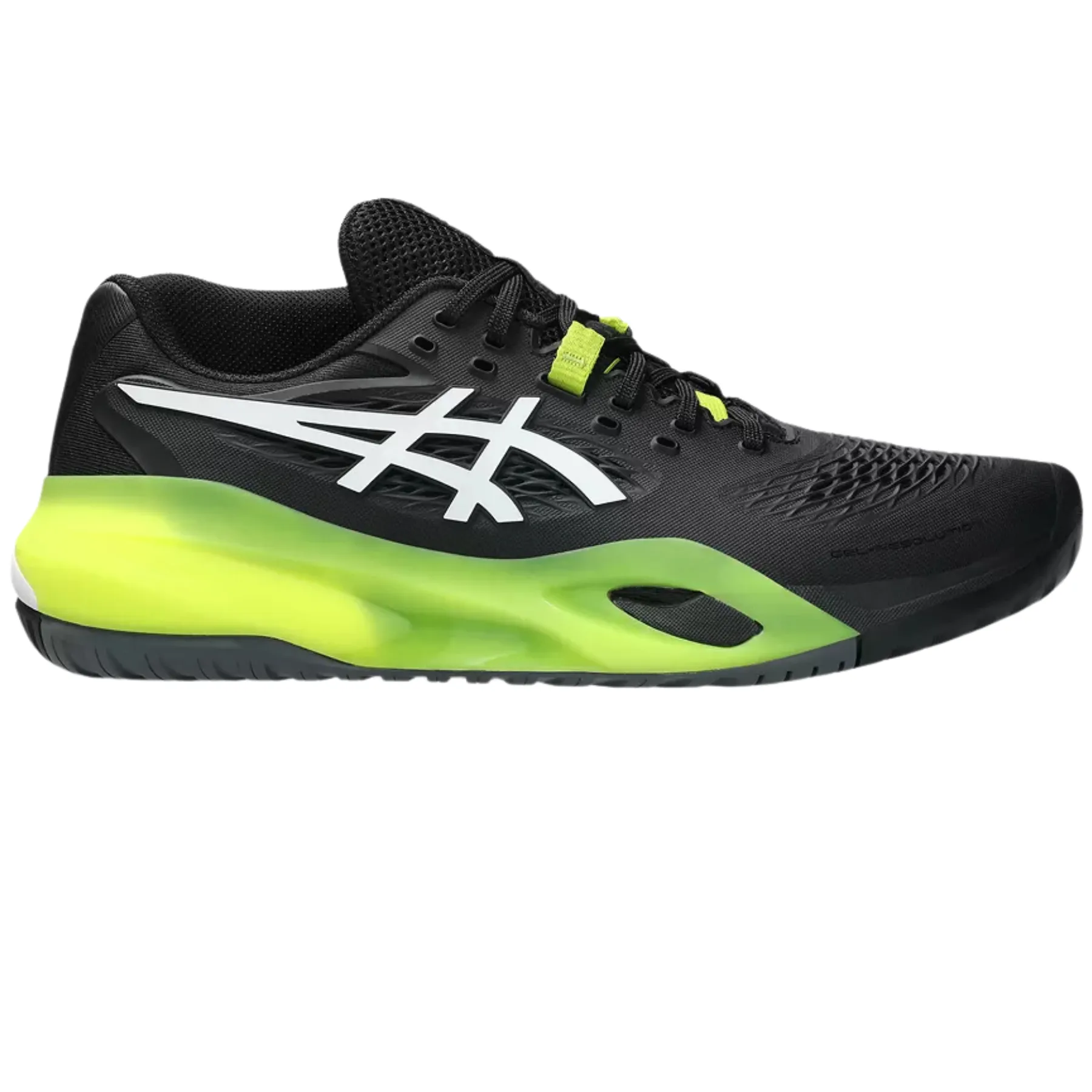 Asics Gel Resolution X Hard Court Mens Tennis Shoes - Black/White Lightweight Sole Eva Midsole