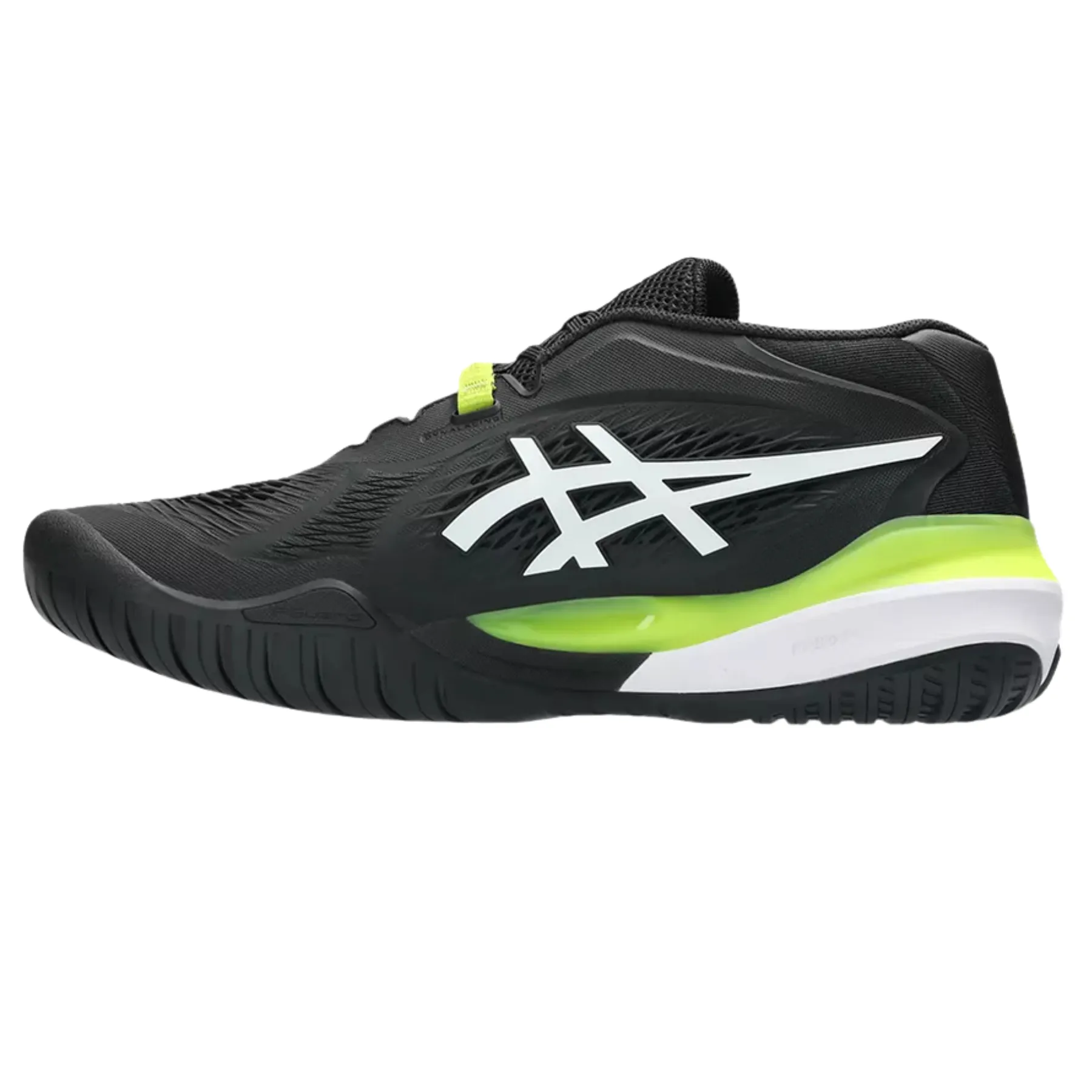 Anti Odor Asics Gel Resolution X Hard Court Mens Tennis Shoes - Black/White