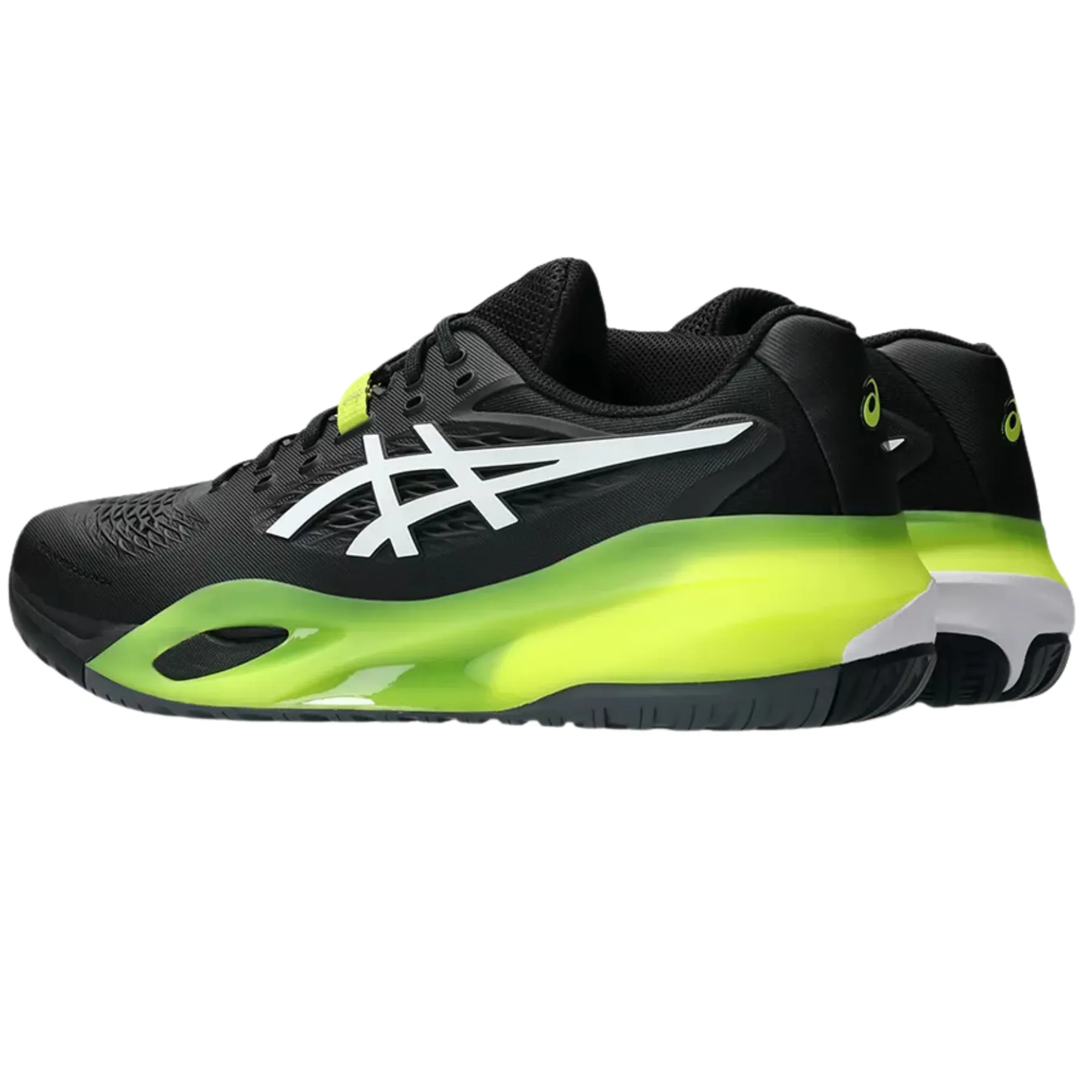 Low Cut Comfortable Asics Gel Resolution X Hard Court Mens Tennis Shoes - Black/White