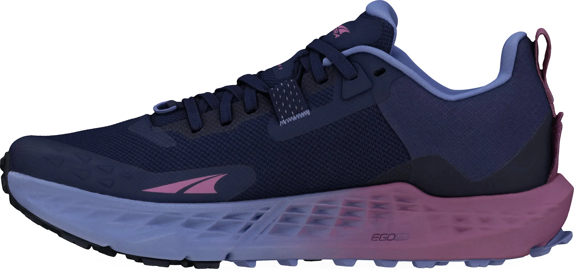 Altra Timp 5 Womens Trail Running Shoes - Blue Sole Flex Back Heel