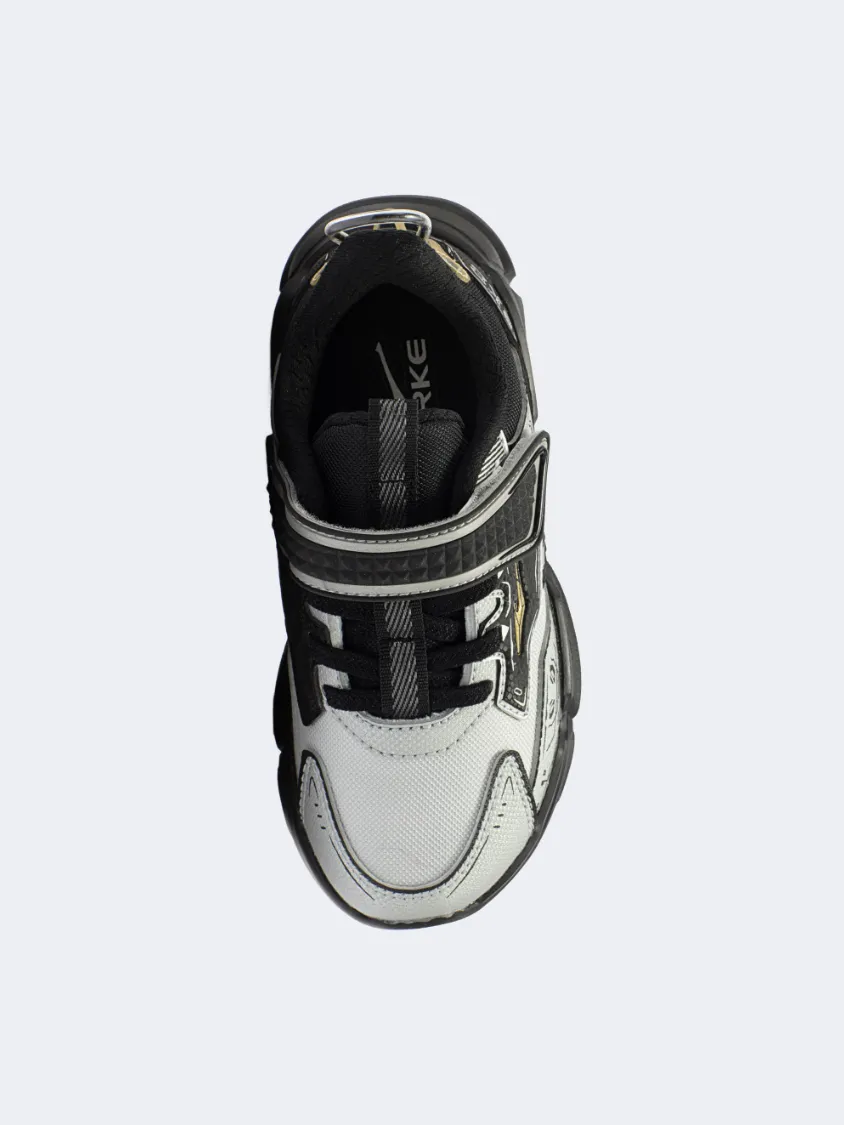 material Erke Casual Infant-Boys Lifestyle Sneakers Black/Silver