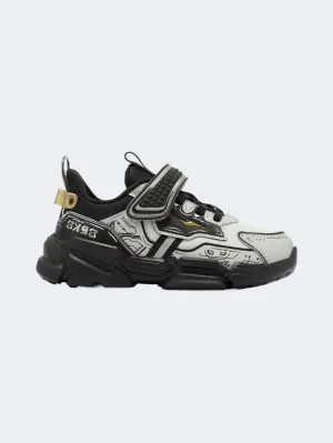 Erke Casual Infant-Boys Lifestyle Sneakers Black/Silver Cold Safe