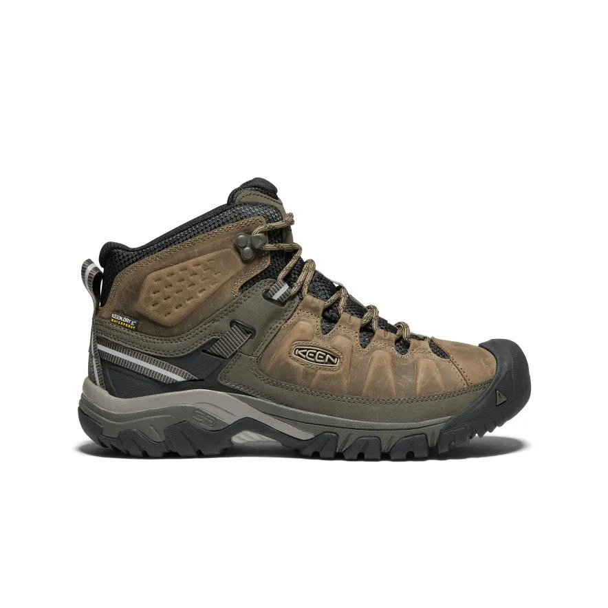 Men's Targhee III Waterproof Mid  |  Bungee Cord/Black Supportive Build Heel cushioning promotes balance during step-backs