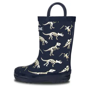 Dino Bones Rain Boot Spring Storms Adjustable