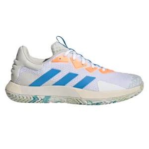 Flexible Walk Adidas Performance Sole Match Control Men Tennis Shoes - Cloud White/Pulse Blue/Orbit Grey