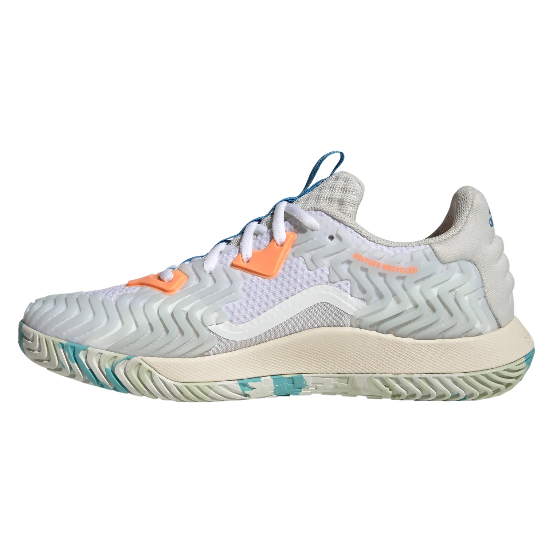 Beginner Runners Adidas Performance Sole Match Control Men Tennis Shoes - Cloud White/Pulse Blue/Orbit Grey