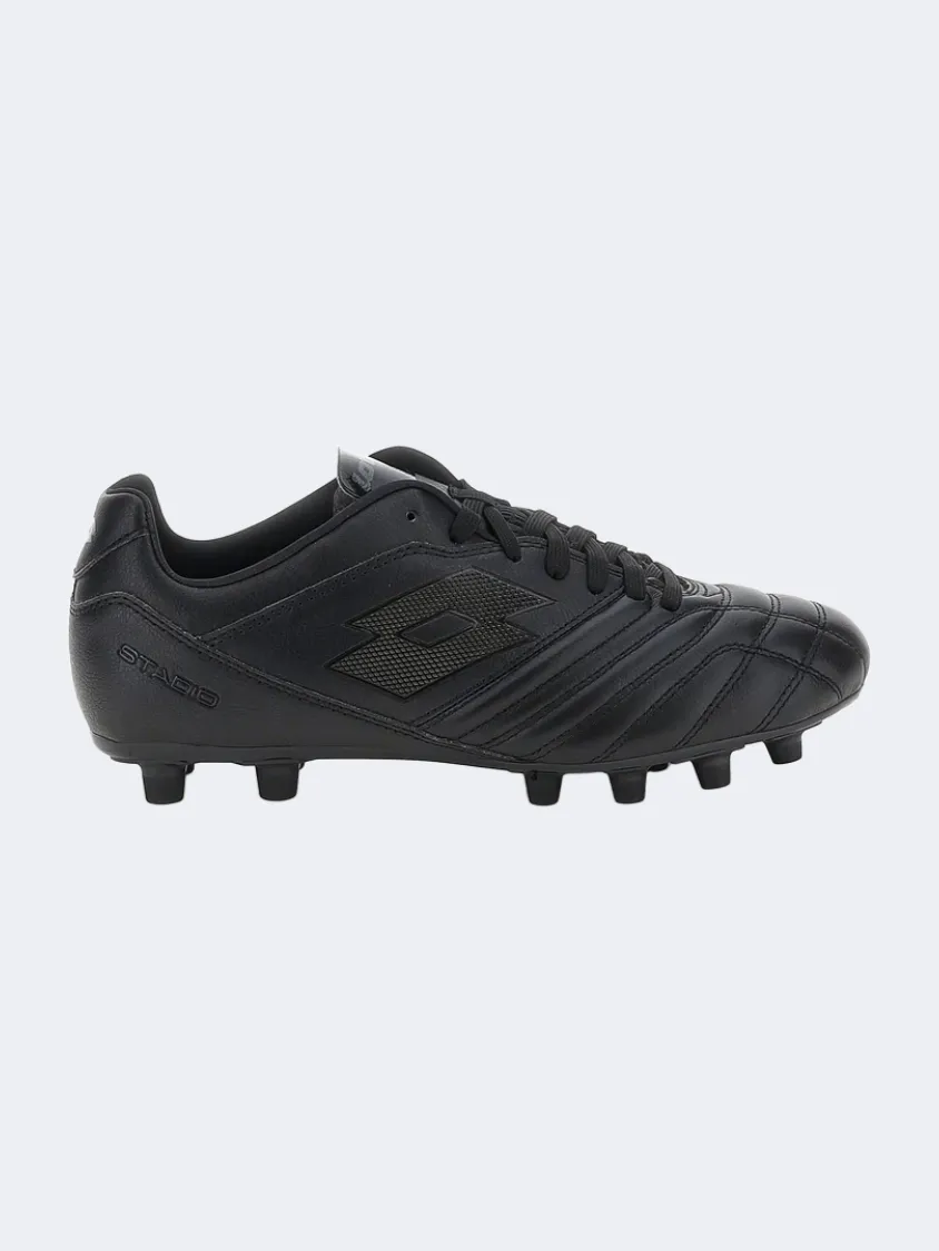Lotto Stadio 300 Iii FG Men Football Shoes Black Indoor Court