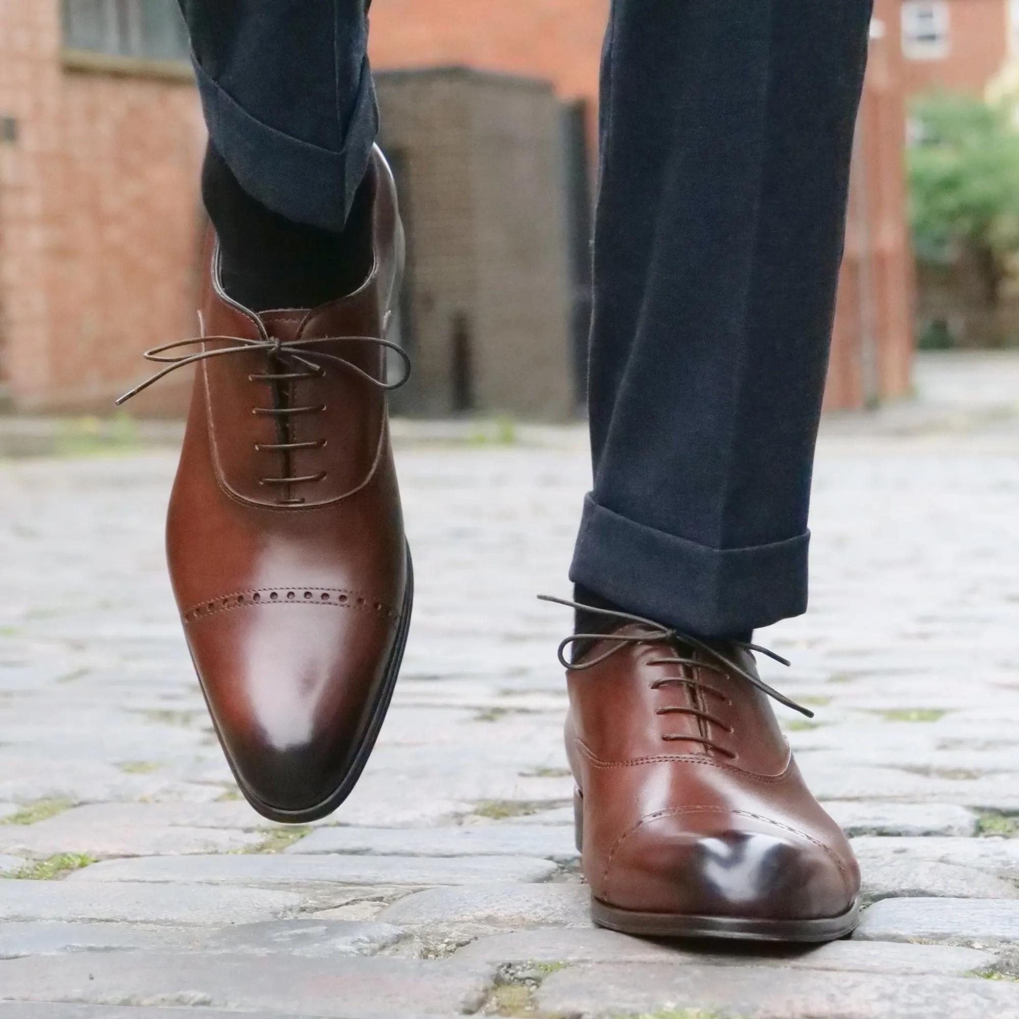 Harrow Cap Toe Oxford Tan Easy Walking
