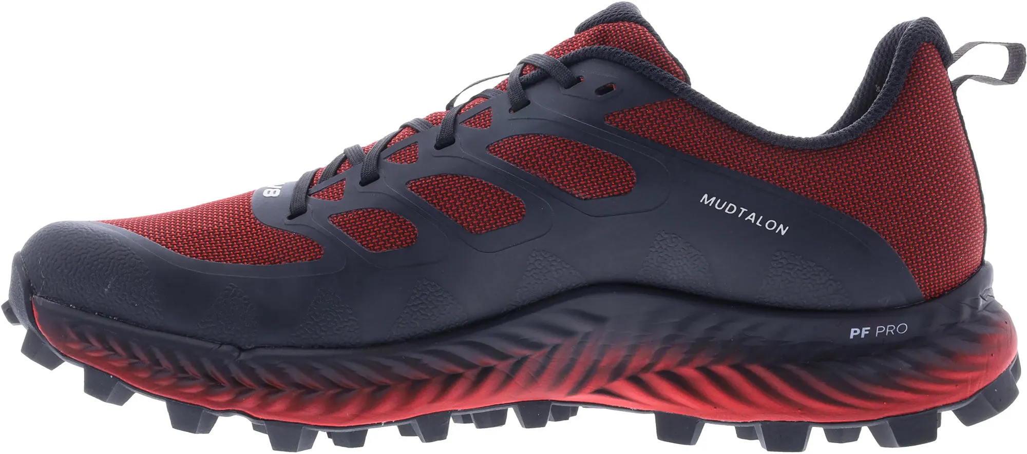 Enhanced cushioning offers reliable shock absorption Inov8 MudTalon WIDE FIT Mens Trail Running Shoes - Red